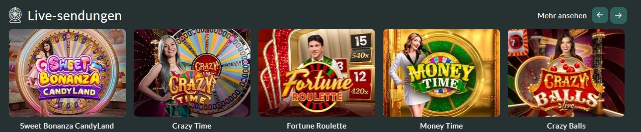 Spiele Live-Sendungen mit echten Dealern im Casino