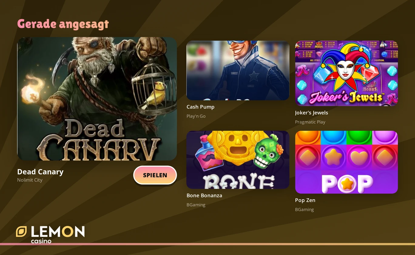 Entdecke aktuelle Slot-Highlights
